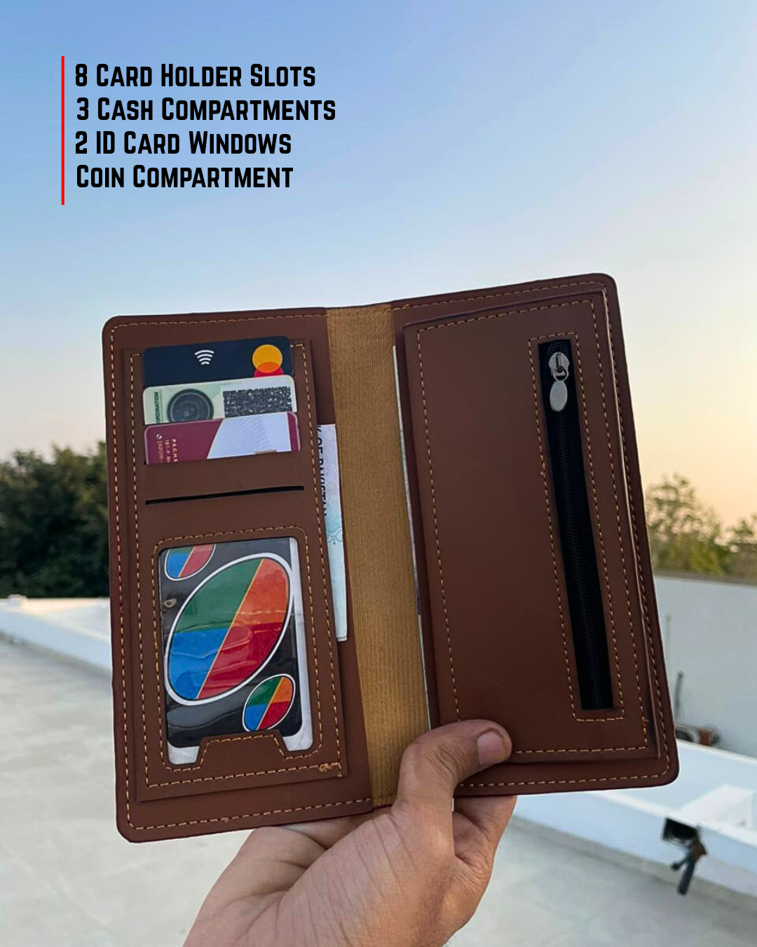 Premium Leather Long Wallet for Men